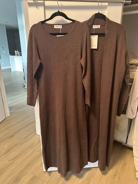 HAYA AND I - Dress and Duster Knit SET Australian Brand SIZE XL NWT